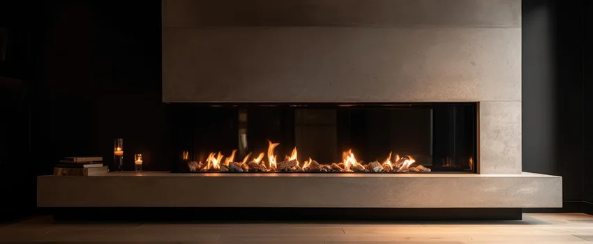 Gas Fireplace Ember Bed Design Services in Grosse Pointe Woods, Michigan